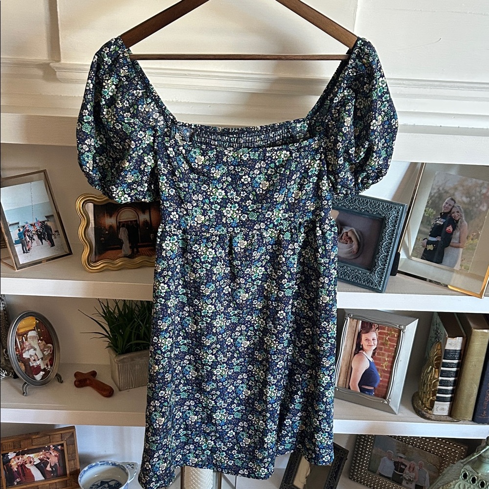 Floral Puff Sleeve Dress